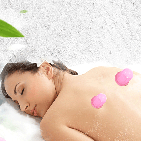 2X Silicone Cupping Delivery Massage Cup Anti Cellulite Vacuum Suction Lifting