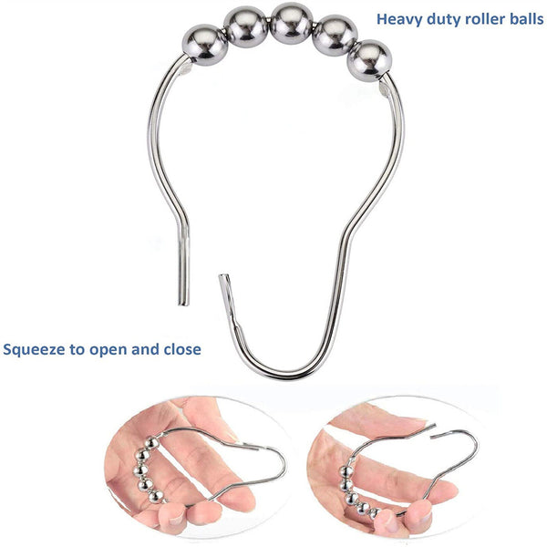 10-100X Multipurpose Window Curtain Clothes Metal Clips Rings Hook Hanging New A