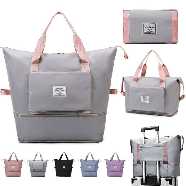 Foldable Travel Bag Unisex Lightweight Large Capacity Folding Duffel Travel Bag