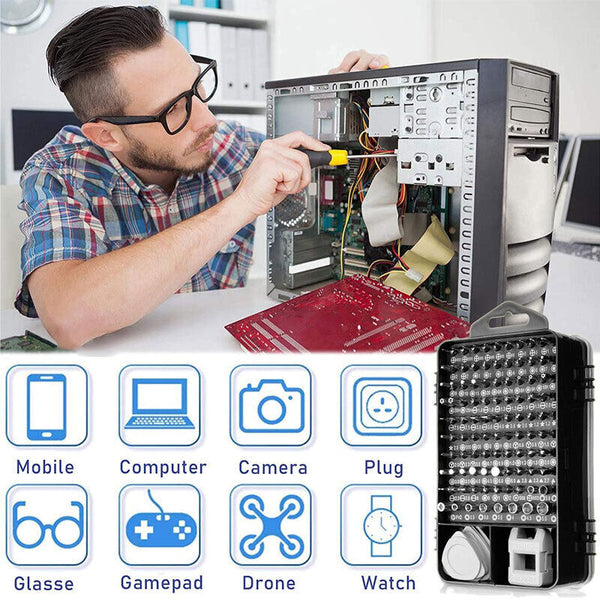 115 IN 1 Precision Screwdriver Set Torx Computer PC Phone Watch Repair Tool Kit
