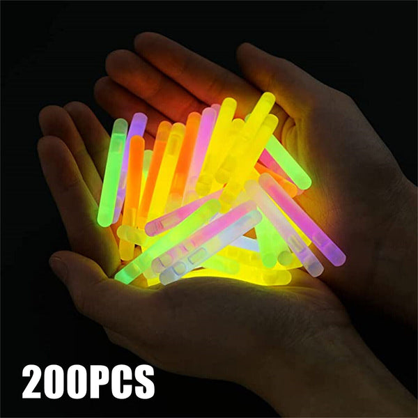 Mini Glowsticks 4.5x39mm Rave Fishing Party Glow Sticks Multi Colours