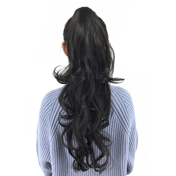 Tail Hair Pony Thick In Ponytail Hair Extensions Clip On Human Piece Claw As
