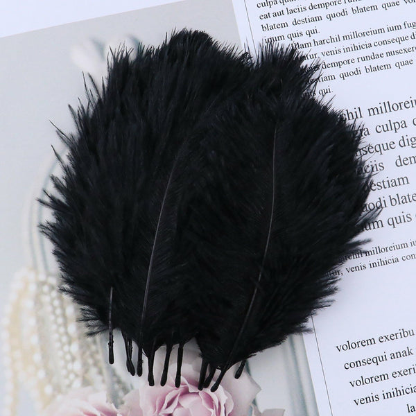 Ostrich Feathers (5pc) – 35–40cm Plumes for Wedding Centrepieces