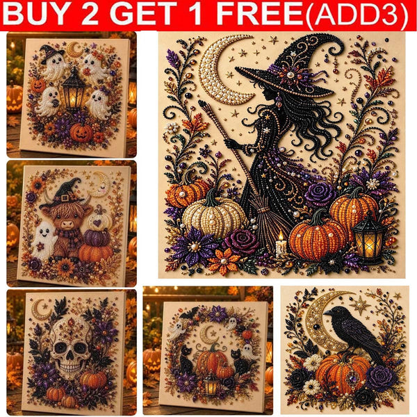 Halloween Ghost Pearl Art DIY Kit 3D Diamond Painting Craft Home Decor Gift