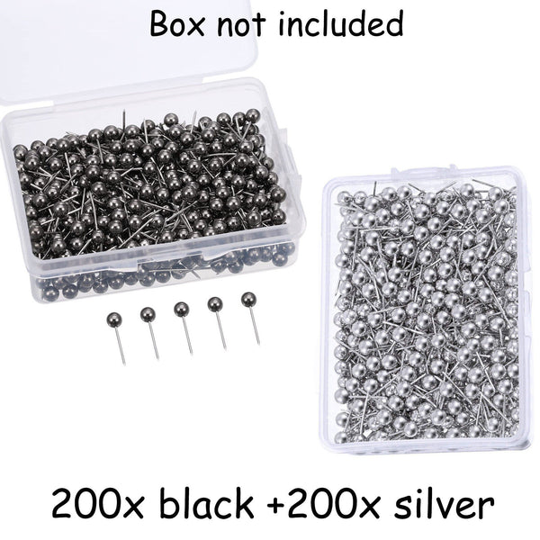 800Pcs Map Push Pins Map Tacks Round Head Tacks Steel Points Assorted Colour AUS