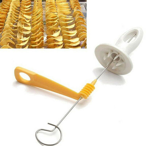 Potato Twister Tornado Slicer Spiral Chips Maker Manual Vegetable Cutter Machine