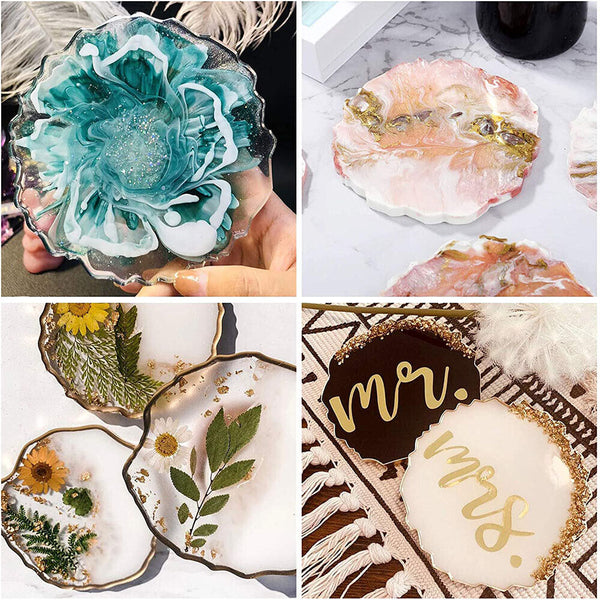 Coaster Resin Casting Mold Silicone Jewelry Agate Making Epoxy Mould Tool Craft