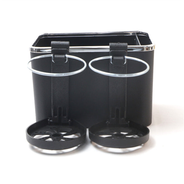 2pcx Car Drawer Water Cup Holder Tissue Box Armrest Storage Coffee Drink Multifu