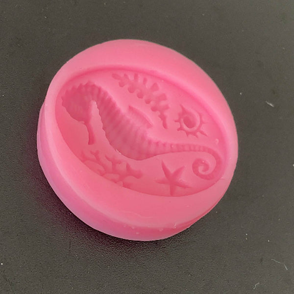 Sea Shell Seahorse Silicone Fondant Mould Cake Craft Starfish Icing Baking Mold