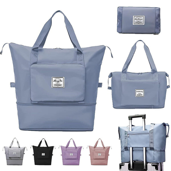 Foldable Travel Bag Unisex Lightweight Large Capacity Folding Duffel Travel Bag