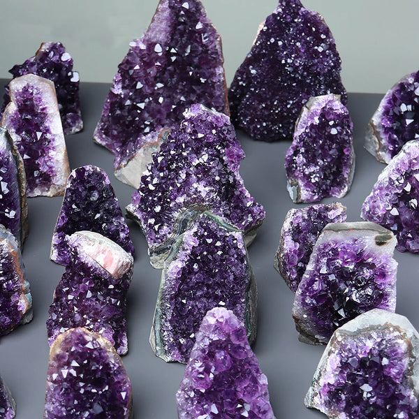 50~200g Natural Amethyst Quartz Geode Druzy Crystal Cluster Healing Specimen AU