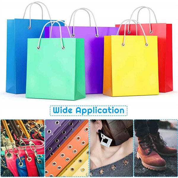 Brass Metal Eyelet Punch Die Kits Grommets Washer Leather Banner Eyelet Plier AU