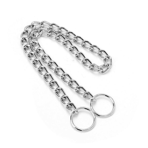 Heavy Duty Choker Collar Chain Dog Pet Slip Check Chains Round Twist Link Chrome