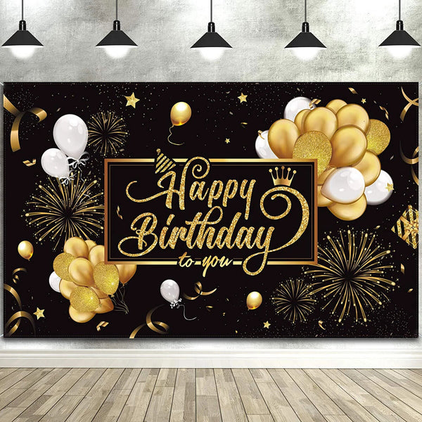 Happy Birthday Backdrop Banner Background Cloth Photo Props Party Decoration New