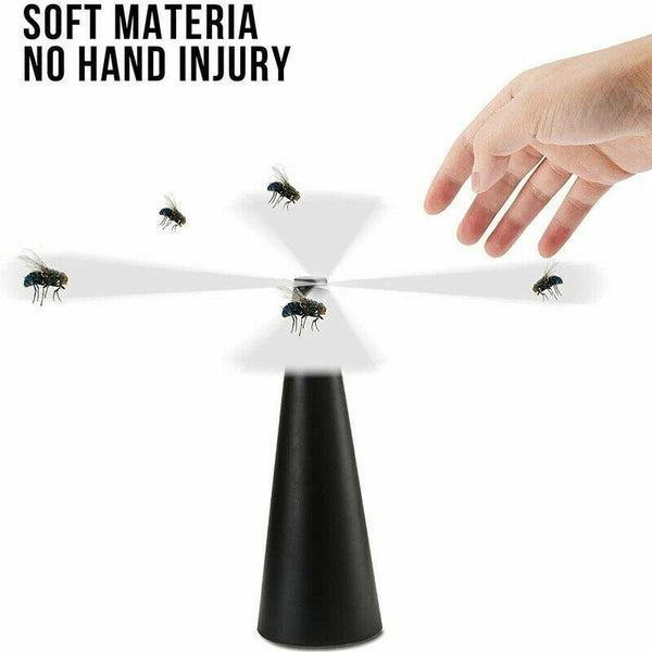Automatic Fly Trap Fly Repellent Fan Keep Flies+Bugs Away From Food Home Outdoor