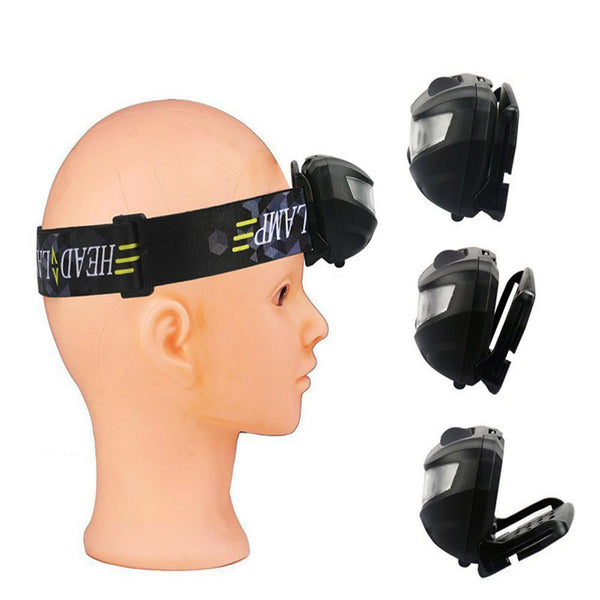 1-2X LED Headlamp Flashlight Waterproof Head Torch Rechargeable USB Camping Fish