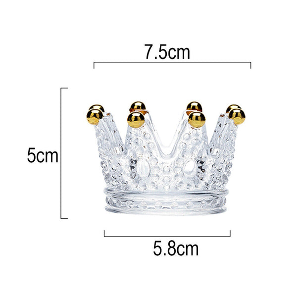 Candle holder decoration Candlestick Candle Decoration Crystal Crown Home