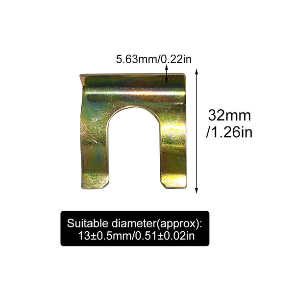 24PCS Hose Retainer Brake Line Clip U Shaped Replacement Vehicles Parts Cable