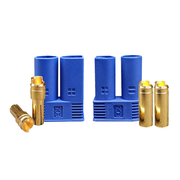 EC5 Banana Plug Female Male Gold Connector Socket for AMASS 5mm E-flite