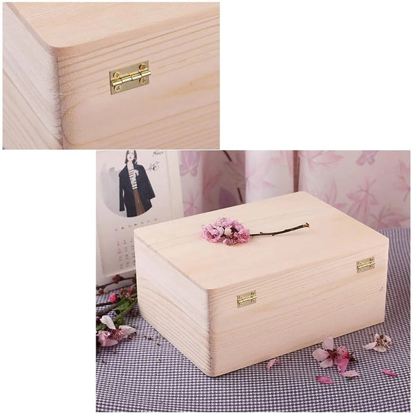 50/100pcs Small Mini Decorative Jewelry Cigar Box Hinges Brushed Brass+Nails AU