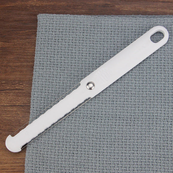 2PCS Cheese Butter Slicer Double Stainless Steel Wire Cutter Tool Plastic Handle