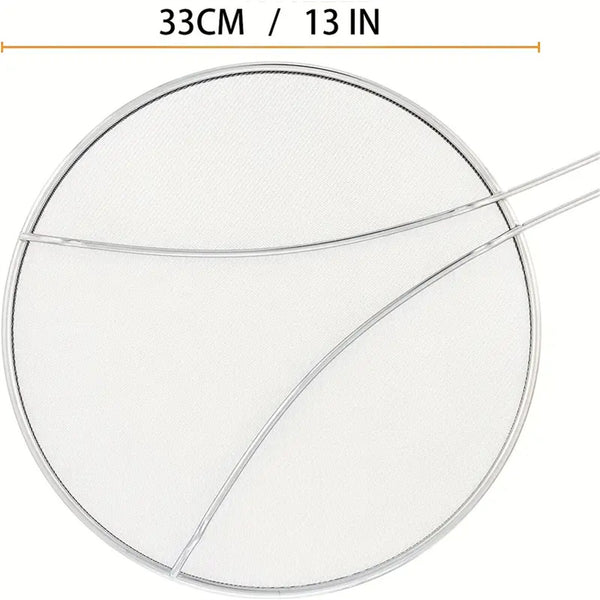 Stainless Steel Fine Mesh Splatter Screen Guard for Frying Pans