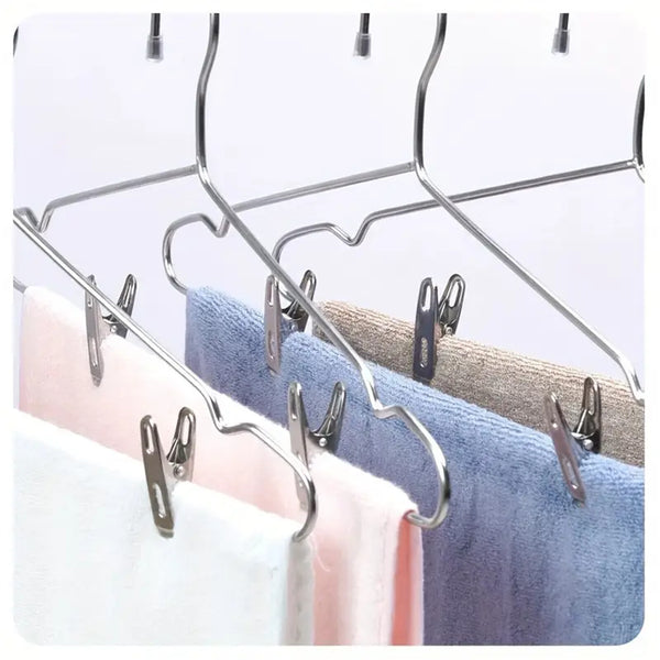 Clothes Clips Pegs Laundry Clothespins Pins Stainless Steel Hanging Hook