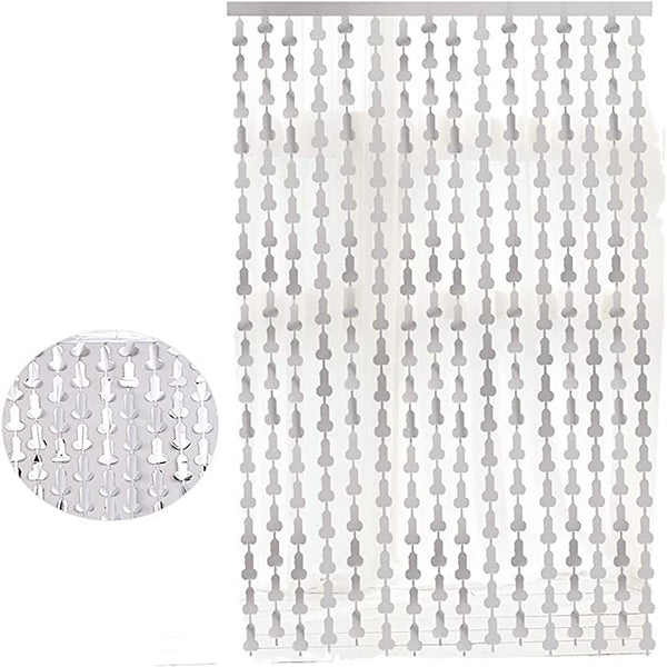 Willy Tinsel Curtain Rose Gold Metalic BackDrop 1m x 2m Hens Party Penis Decor