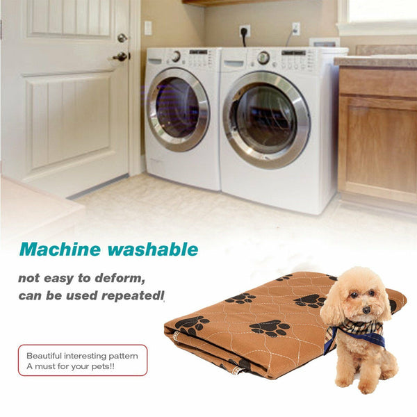 2PCS Washable Pet Dog Cat Puppy Training Pee Reusable Pads Cushion Absorbent Mat
