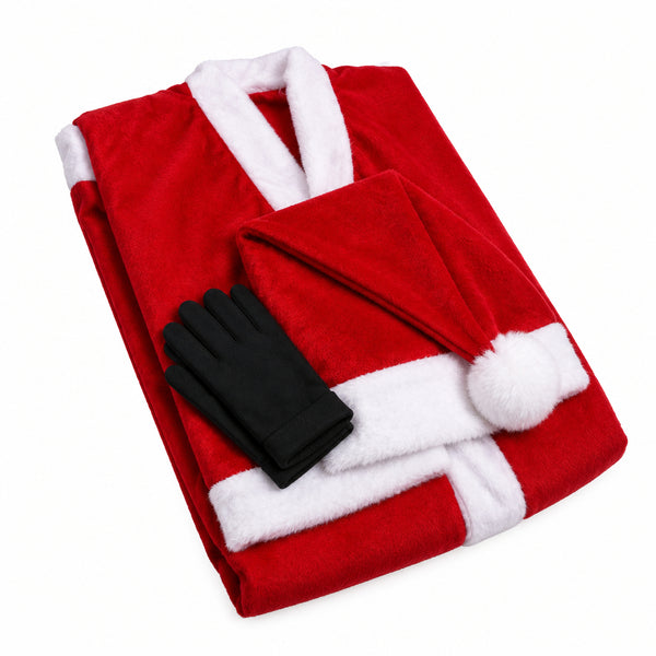 Santa Claus Costume Suit Xmas Party Summer Winter Outfit Adult One Size AU Stock