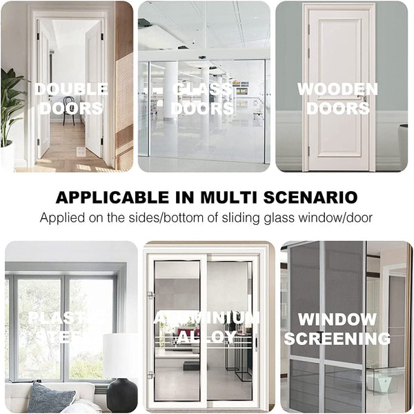 10M Hairy Seal Brush Pile Door Window Sliding Weather Strip Draught Excluder AUS