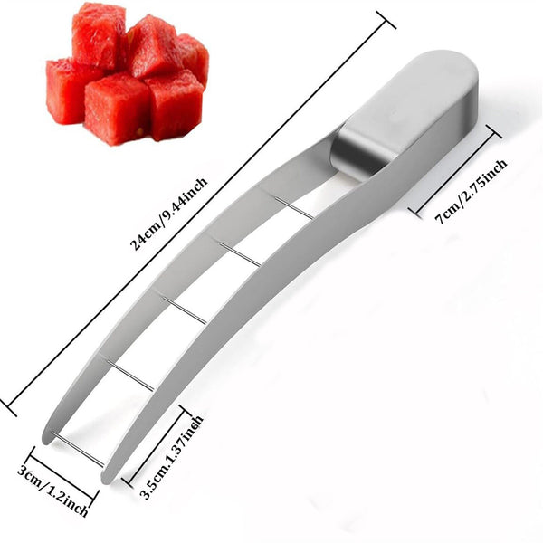 Stainless Steel Watermelon Slicer Cutter Multifunctional Fruit Fork Kitchen Tool