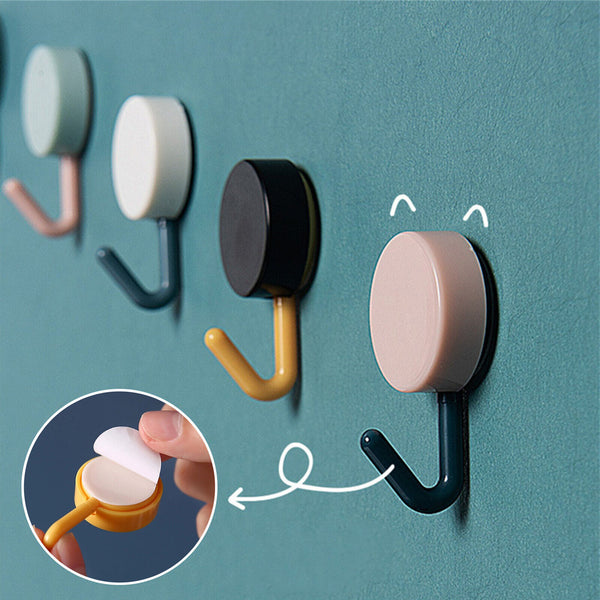 20PCS Strong Self Adhesive Hook Kitchen Bathroom Stick On Wall Door Hanger AU