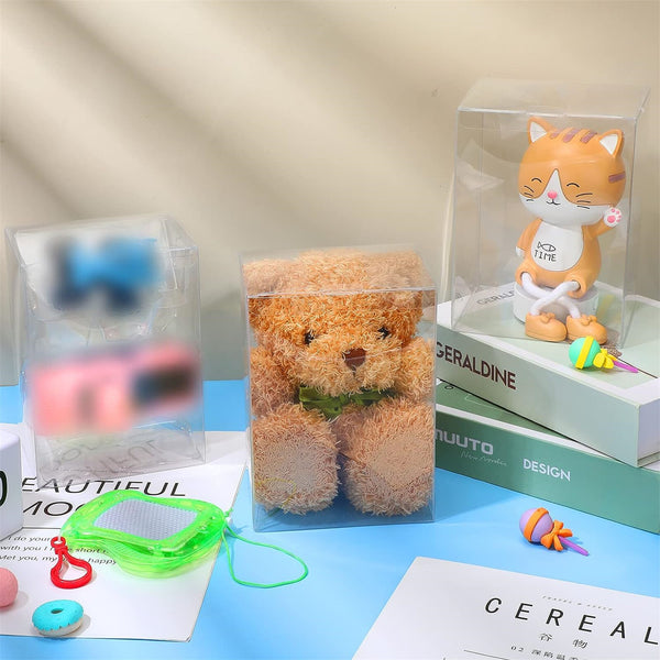 5PCS 4 Inch Vinyl Protector Display Case Acid-Free Clear Box