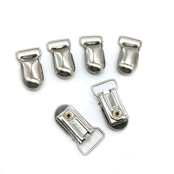 20Pcs Metal Suspender Clips Holder Lead Clips Holder Buckle For Mattress Braces