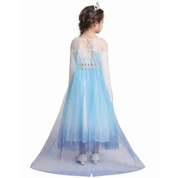 Kids Girls Princess Elsa Dress Birthday Party Costume Book Week Christmas Fancy