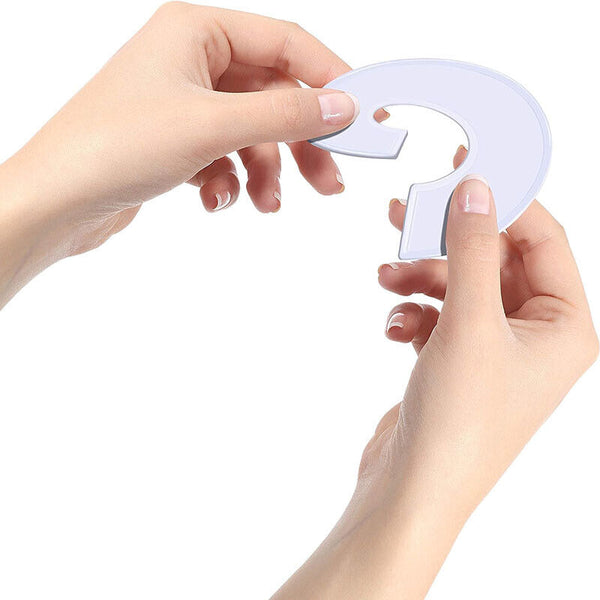 20x Blank Closet Size Dividers Round Clothing Rack Organizer Home Shop Favor AU