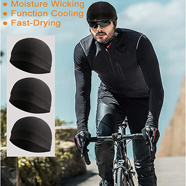 1/2PCS Breathable Skull Cap Sports Helmet Liner Running Cycling Beanies Sweat AU