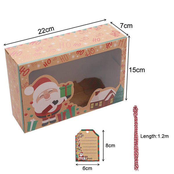 Christmas Cookie Candy Boxes Baking Gift Box Holiday Christmas Treat Box
