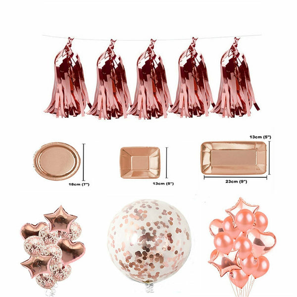 Hens Bridal Wedding Party Decoration Balloons Table Cloth Accessories Brid Set