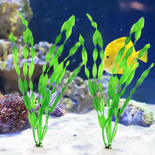 10/20PCS Artificial Plastic Water Grass Plants Fish Tank Decor Aquarium Ornament