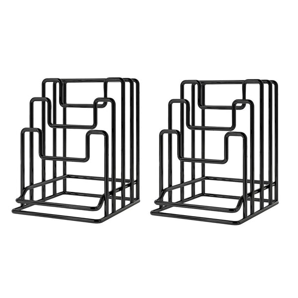 2PCS Metal Cutting Board Stand Kitchen Countertop Vertical Chopping Board Holder