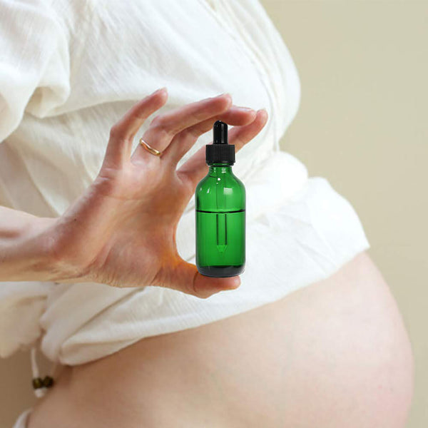 50ml Green Glass Liquid Dropper Reagent Eye Pipette Essential Oils Bottle