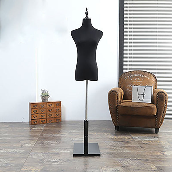 Female Mannequin Half Model Sandal wood Adjustable Bracket Window Display Rack A
