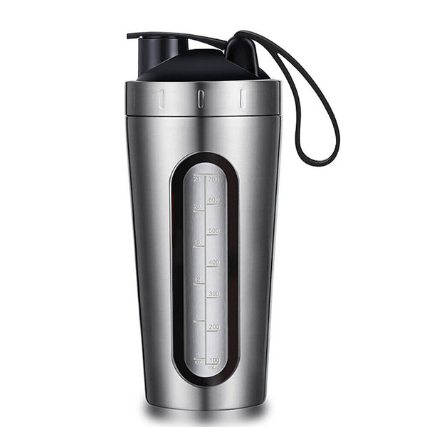 700ml Milkshake  Drink Cup   Sport   Stainless Steel  Water Bottle Shake Protein