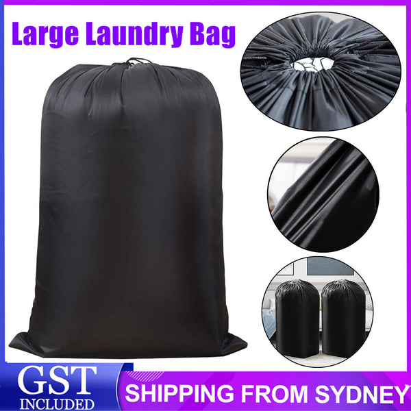 1x Large Laundry Bag Travel Drawstring Bags For Dirty Clothes Washing Machines