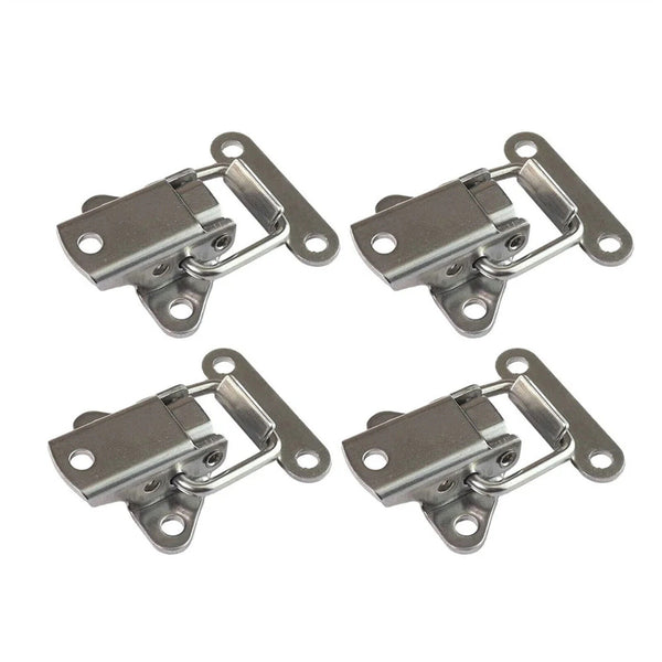 4 X Stainless Steel Clasp Case Clip Loop Suitcase Box Trunk Latch Lock Guitar AU