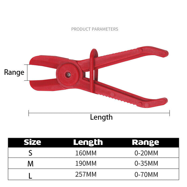 Flexible Fuel Oil Water Hose Clamp Line Pliers Pinch Off Set For Brakes Radiator