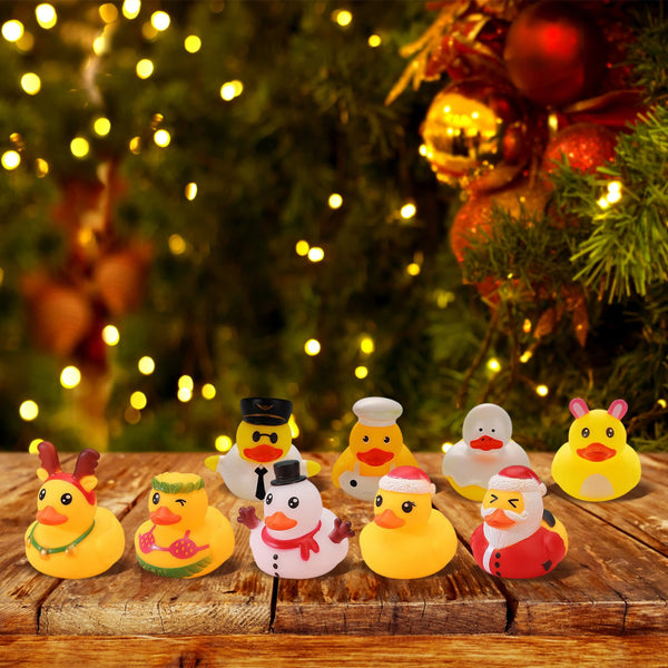 24 Days Countdown Rubber Ducks Christmas Advent Calendar Kids Toy Xmas Blind Box