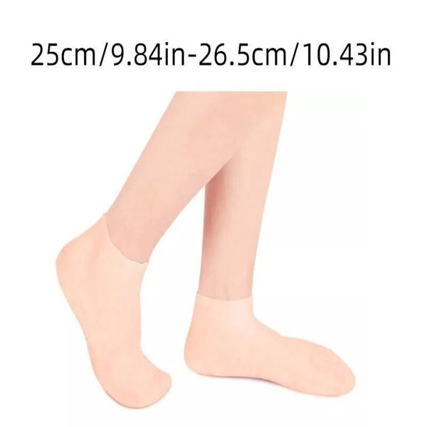 4 Pairs Moisturising Foot Care Socks Gel Spa Socks for Dry Cracked Feet